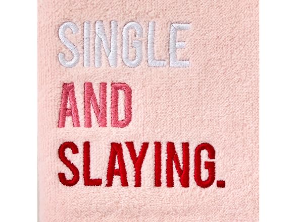 SKL Home Valentine's Day Single and Slaying Hand Towel Set