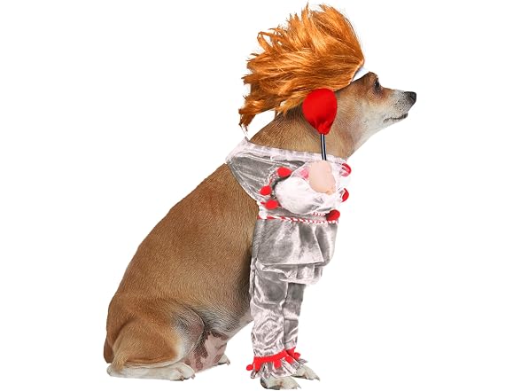 IT Movie: Pennywise Pet Costume for For Dogs 