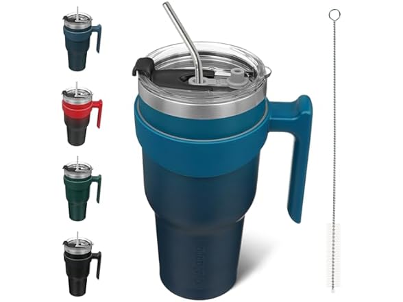 BJPKPK 40 oz Tumbler w/Handle, Indigo