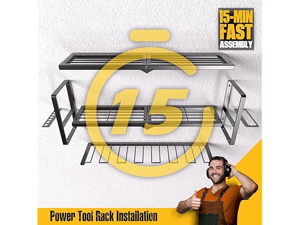Power Tool Organizer, Wall Mount, Garage Organization