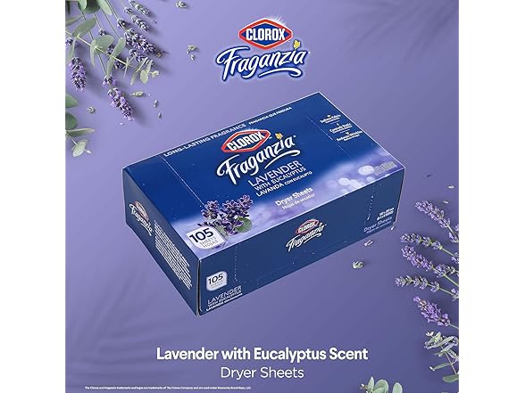 Clorox Fraganzia Dryer Sheets 105ct