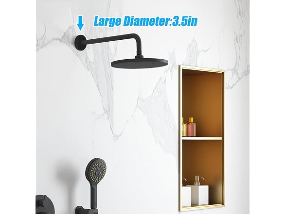 Tiiyee Shower Arm Flange, 3.5in Round