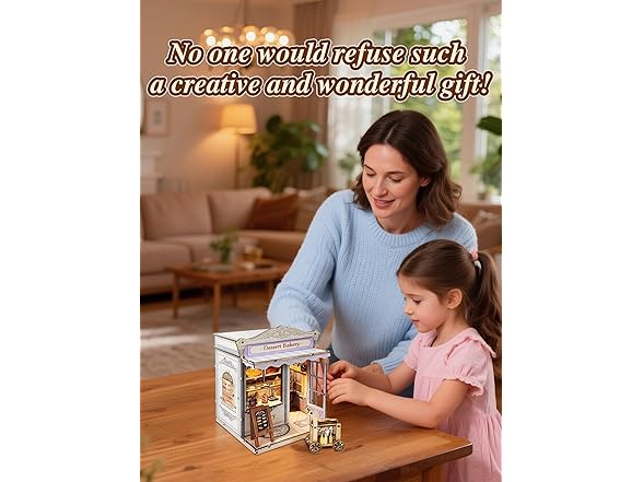 Aeneovix DIY Miniature Bakery Book Nook Kit