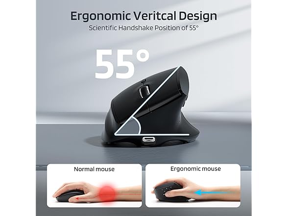 LTC GM051 Wireless Vertical Ergonomic Mouse