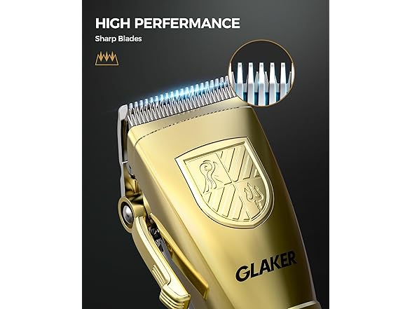 GLAKER Gold Hair Clippers for Men