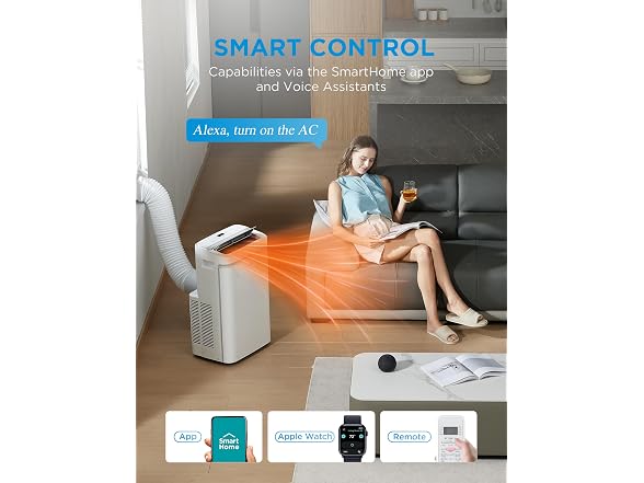 Midea 14,000 BTU ASHRAE (10,000 BTU SACC) Portable AC