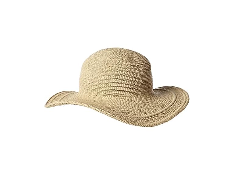 San Diego Hat Co. Women Cotton Crochet Floppy Hat