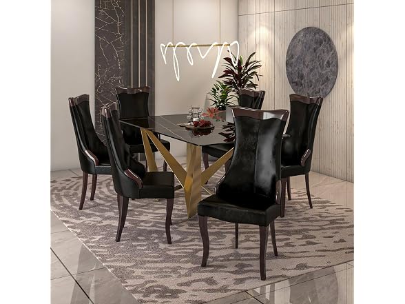 Leisuremod NC20BL Novara Dining Chair