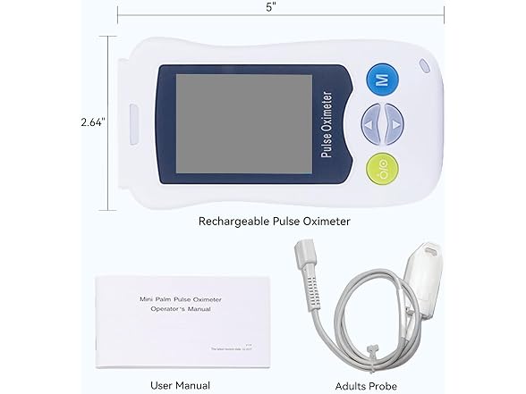 Continuous Pulse Oximeter Fingertip