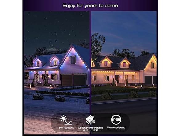 Philips Hue Festavia 150ft Permanent Outdoor String Lights