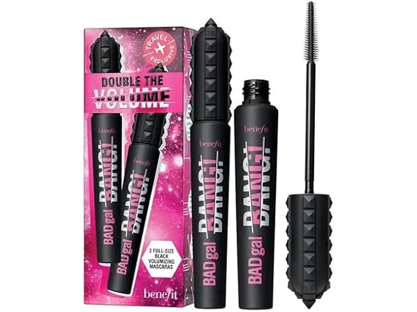 2PK Benefit Badgal Bang Double The Volume Mascara