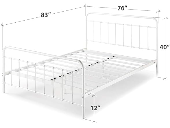 ZINUS Florence Metal Platform Bed Frame, King