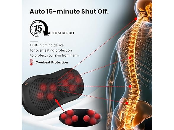 Adjustable Neck-Shoulder Massage Pillow