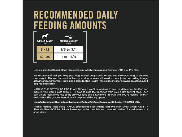 Purina Pro Plan Small Breed Senior Dog Food, Shred