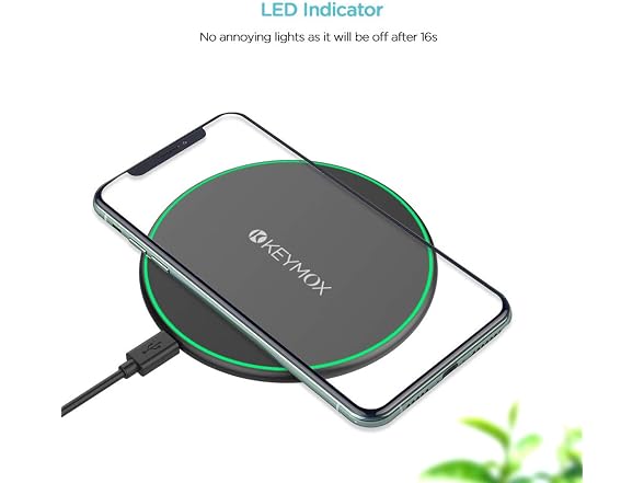 KEYMOX Qi-Certified Wireless Charger