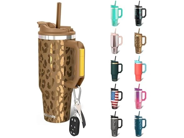 Frost Buddy 40oz Tumbler, Copper Leopard