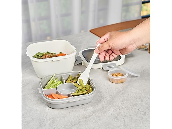 Restaurantware Bento Tek 57.5 Ounce Bento Box
