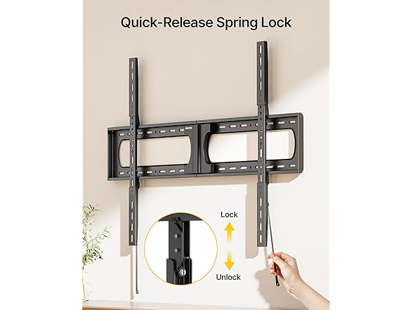 monTEK Heavy Duty XXL Fixed TV Wall Mount | 37–140"