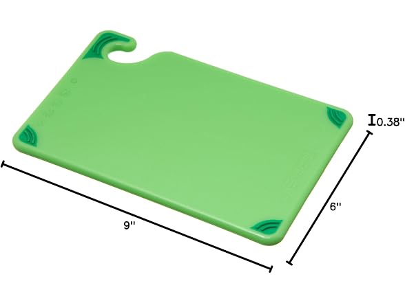 San Jamar Saf-T-Grip Cutting Board with Molded-in Ruler