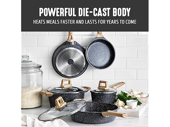 GreenLife 8 Piece Ceramic Nonstick Cookware Set