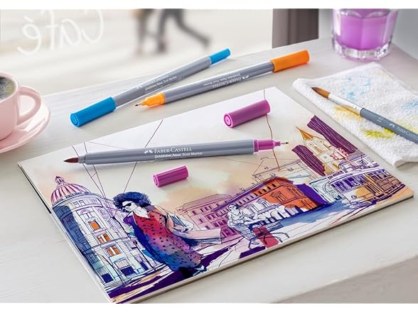 Faber-Castell Aqua Dual Tip Watercolor Markers