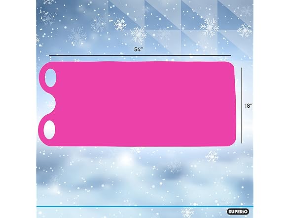 Superio Snow Slider Mat, 54" (Pink), 12 Pack