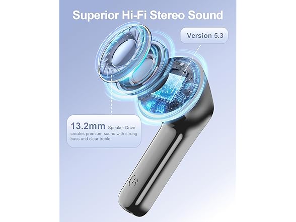 HUIFU Wireless Earbuds Bluetooth Headphones