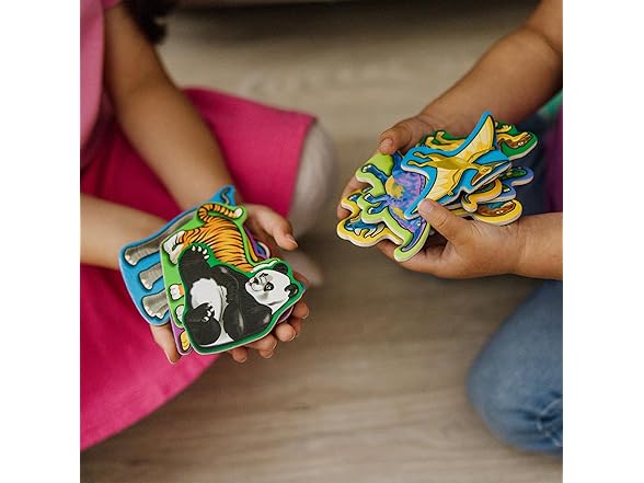Melissa & Doug Wooden Magnets Set - Animals and Dinosaurs