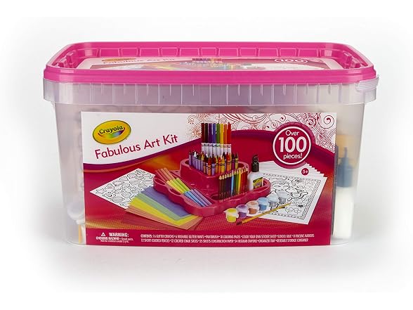 Crayola Fabulous Art Kit, Art Supplies Set, Over 100 Pieces