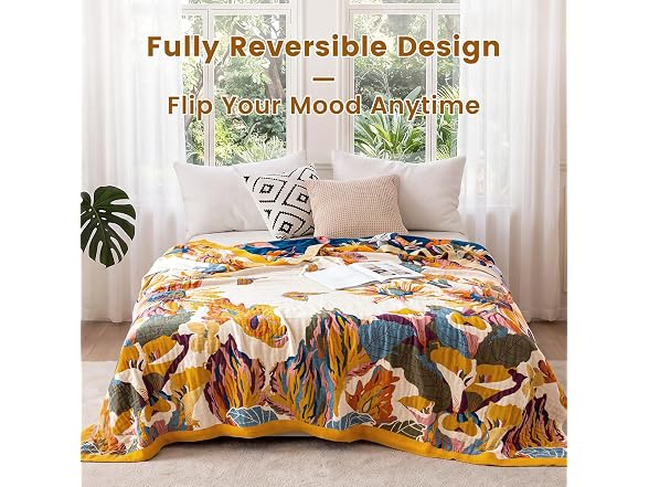 MSGKV 60x80 Boho Cotton Throw Blanket
