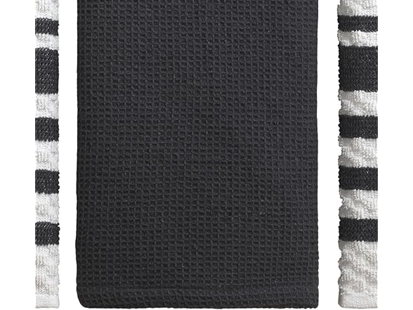 Izod - Kitchen Towels, 100% Cotton, 3Pc Grey