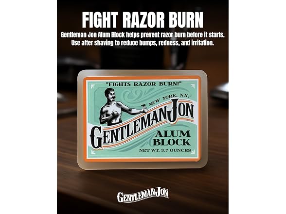Gentleman Jon 3 7 Ounce Alum Block Plastic Case