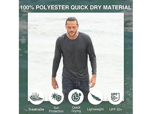 Kanu Men's Charcoal Rashguard (M)