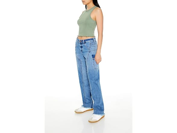 Forever 21 (29) Low-Rise Straight Cargo Jeans