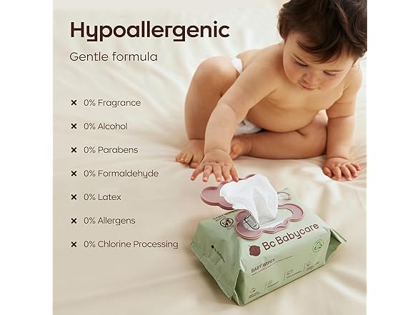 (3 Pack) Bc Babycare Cloud Moist Baby Wipes | 80 Count