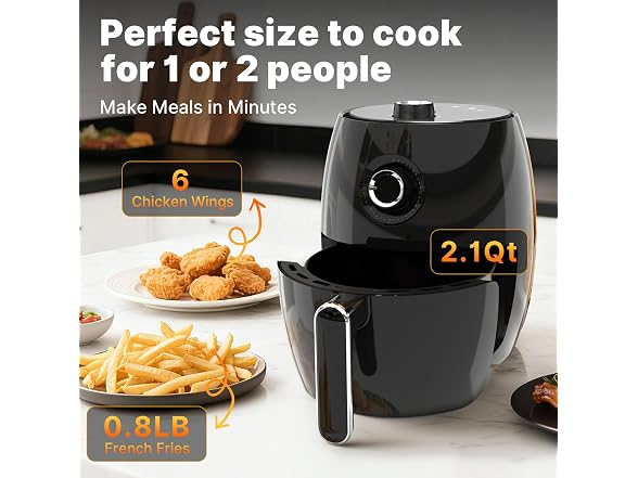 2.1QT 4-in-1 Compact Air Fryer