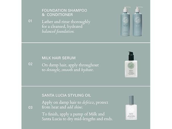 ROZ Foundation Shampoo For All Hair Types