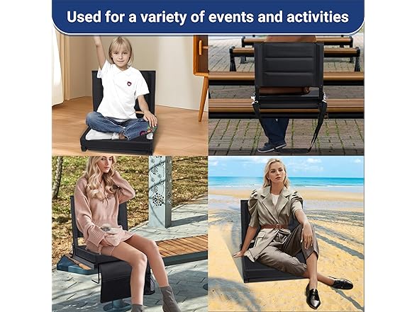 Stadium Seats for Bleachers with Back Support