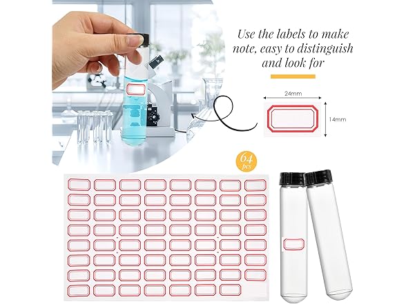 Cadbibe 40ml Glass Clear Test Tubes