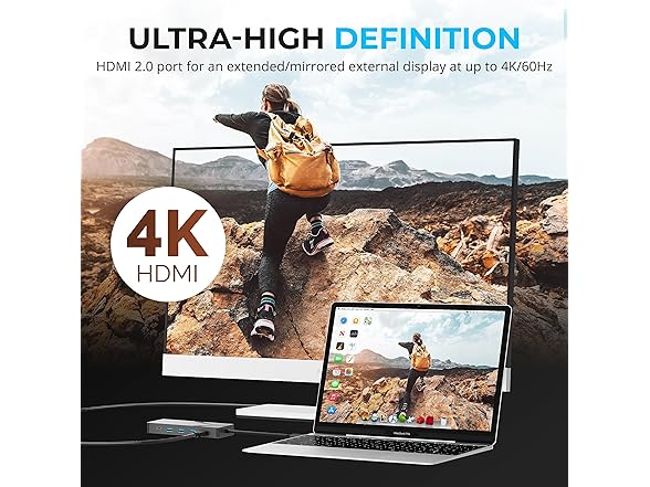 SABRENT 6-Port USB-C Hub Dock w/ M.2 SSD
