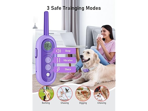 PLAYPET Dog Shock Collar, 2000FT