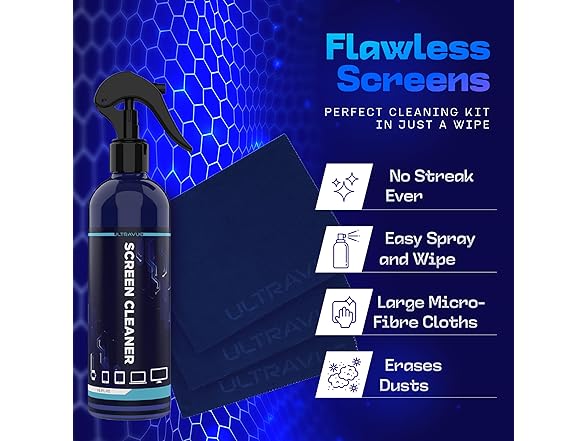 Ultravue TV Screen Cleaner Kit