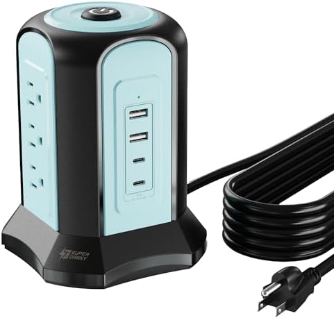 SUPERDANNY BC1015025050002 Power Strip Tower