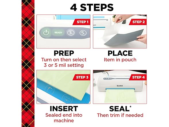 Scotch Thermal Laminating Pouches ID Badge With Clip