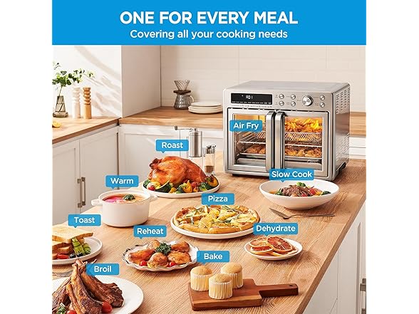 Midea MET26C3AST French Door Air Fryer Oven Stainless