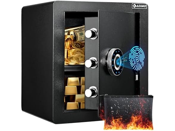 ADIMO Biometric Safe Box 1.6 CuFt. w/ Touchscreen