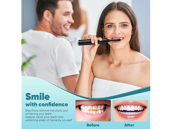 Rechargeable Tooth Polisher Black