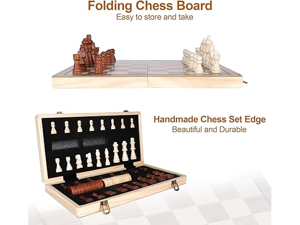 Demiwise 15 Inch Wooden Chess Sets