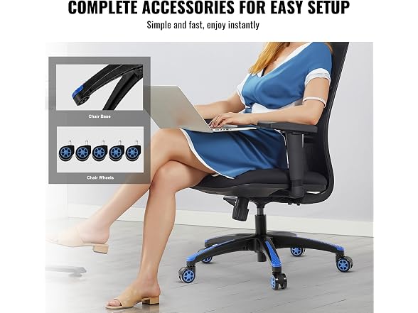 VEVOR Chair Base Replacement, 28"