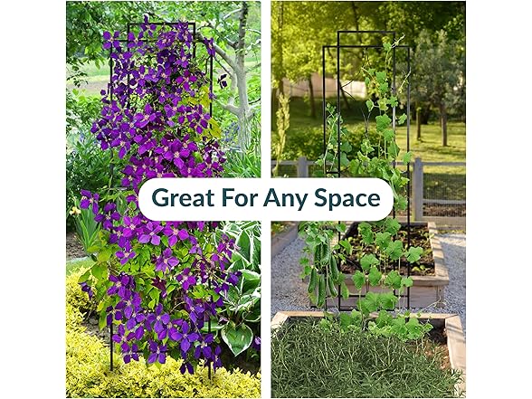 Sunnydaze 2-Piece Chic Diamonds Garden Trellis